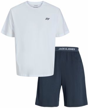 JACK & JONES Tepláková súprava 'JACOMAHA'  námornícka modrá / biela