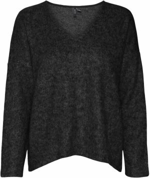 VERO MODA Tričko 'Lis'  čierna melírovaná