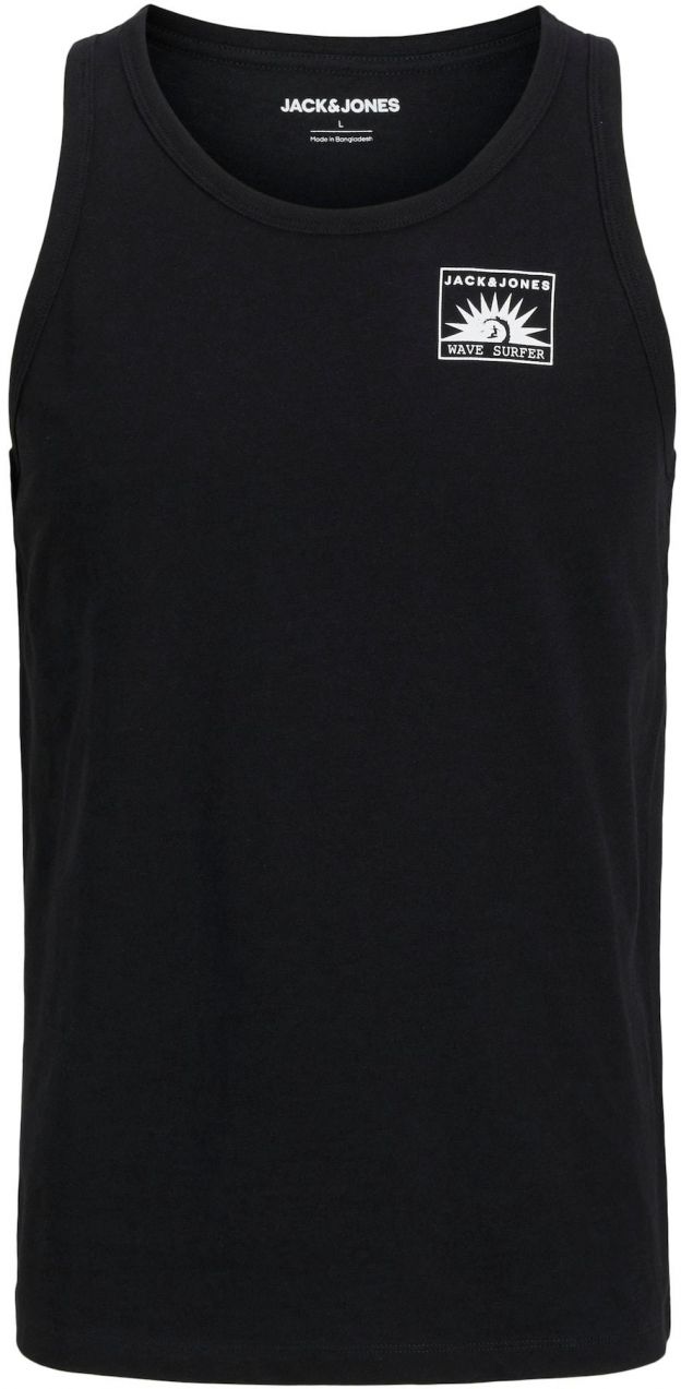 JACK & JONES Tričko 'JJONE'  čierna / biela