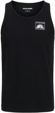 JACK & JONES Tričko 'JJONE'  čierna / biela