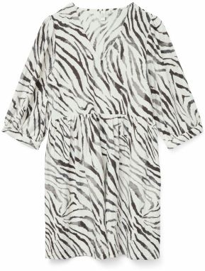 VERO MODA Šaty 'VMDORA DESY'  čierna / biela