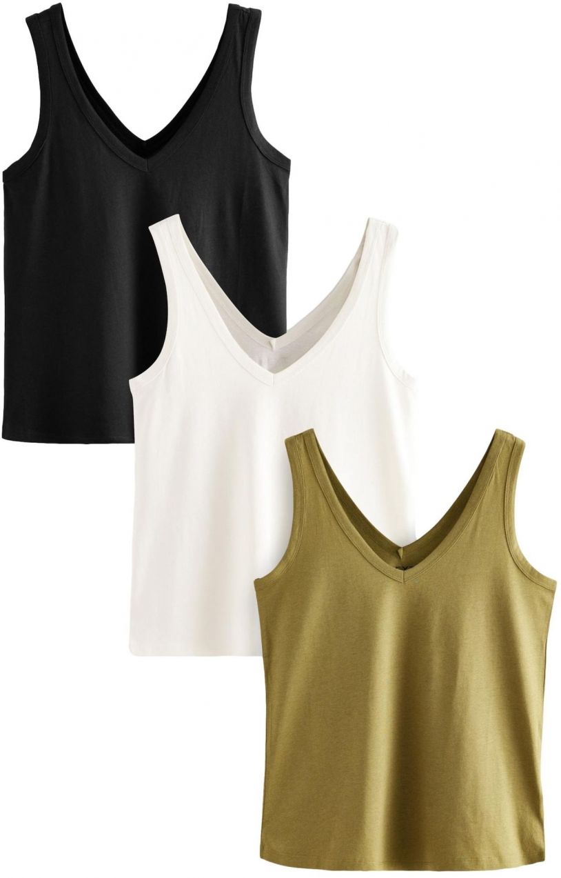 Next Top '3er-Pack'  kaki / čierna / biela