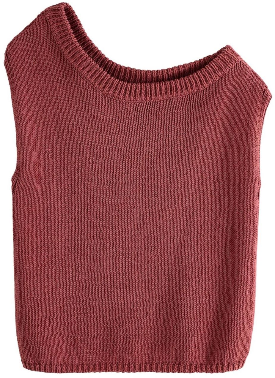 Next Vyšívaný top  burgundská