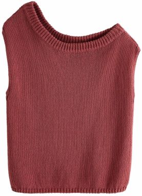 Next Vyšívaný top  burgundská
