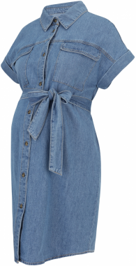 Vero Moda Maternity Košeľové šaty 'VMMNOTUS'  modrá denim