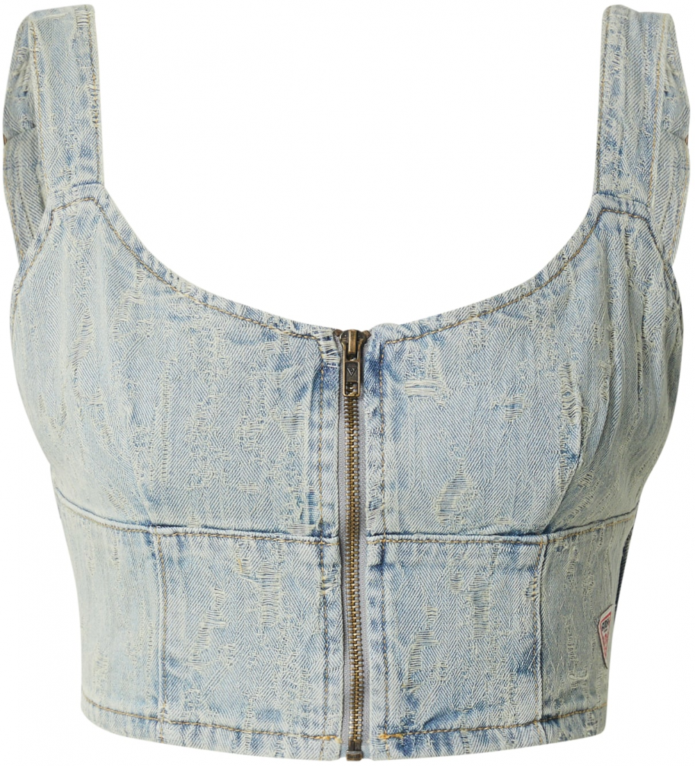 GUESS Top  modrá denim