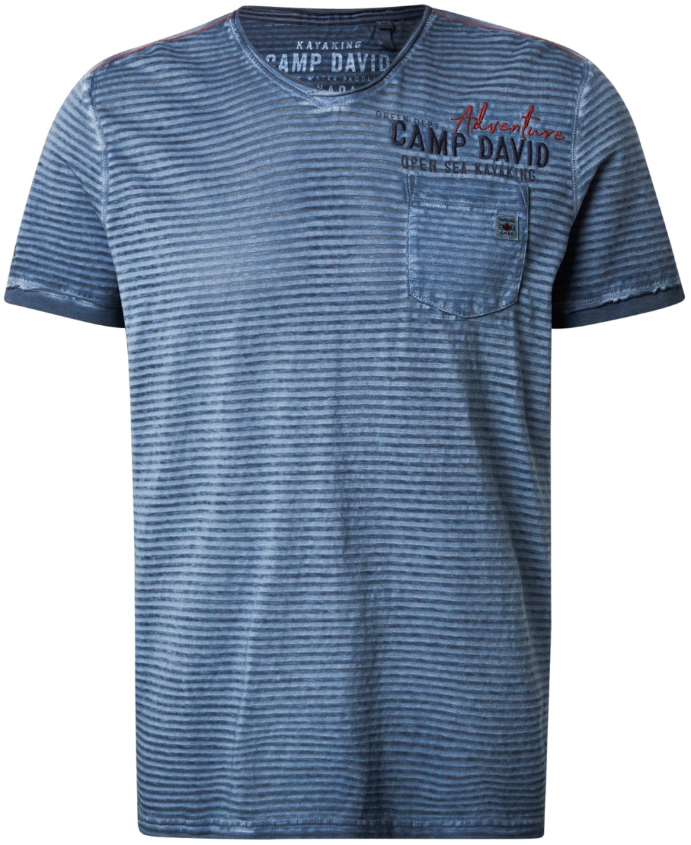 CAMP DAVID Tričko  námornícka modrá / tmavomodrá