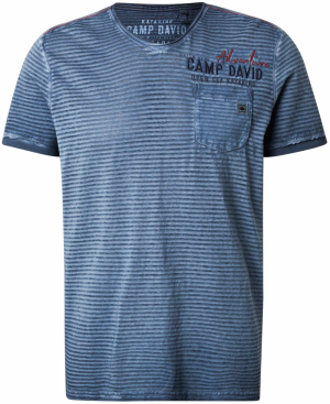 CAMP DAVID Tričko  námornícka modrá / tmavomodrá