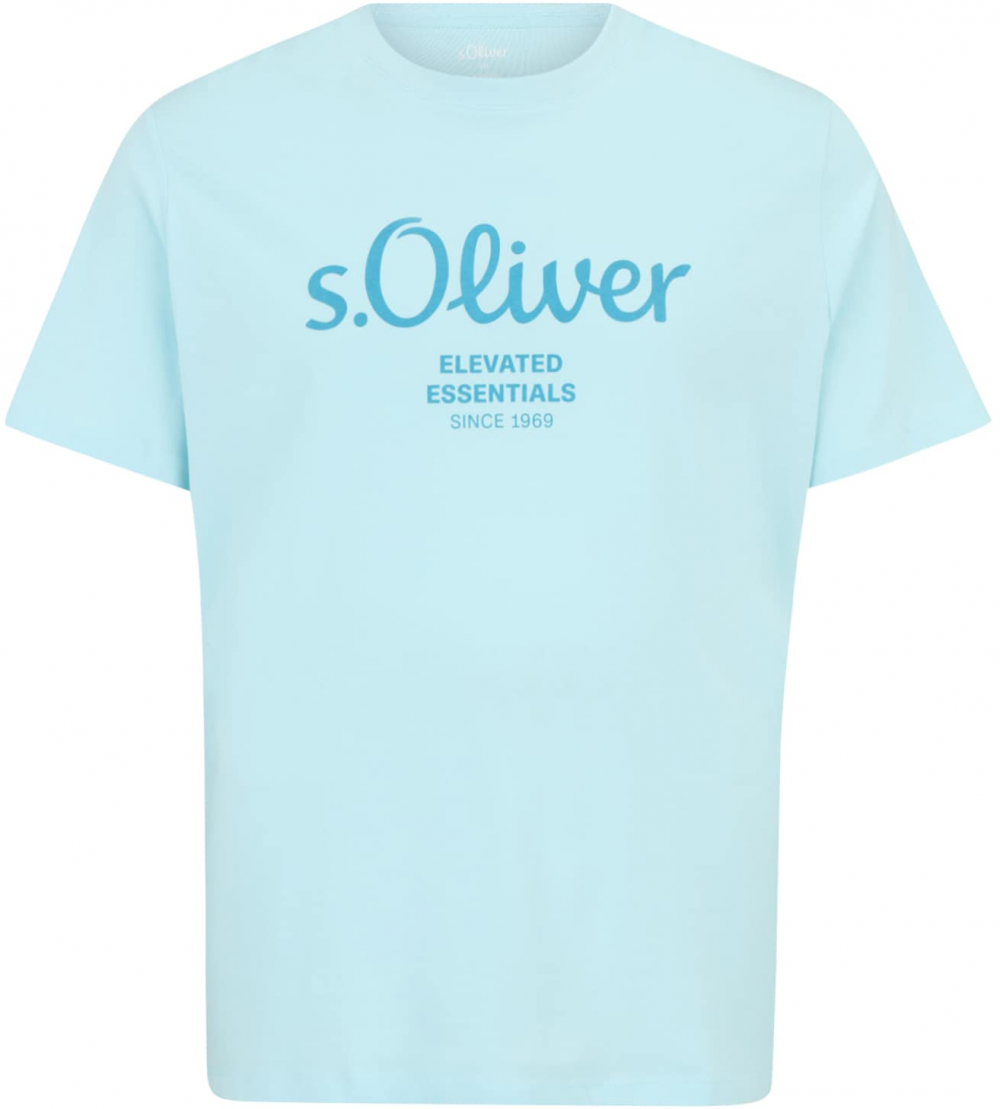 s.Oliver Tričko  azúrová / svetlomodrá