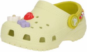 Crocs Otvorená obuv 'Classic Friendship Bracelet'  tmavožltá / svetlozelená / levanduľová / svetločervená