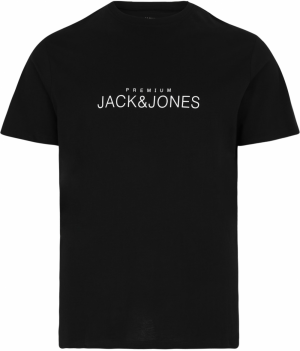 Jack & Jones Plus Tričko 'JPRBLAVance'  čierna / biela