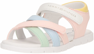 TOMMY HILFIGER Sandále  svetlomodrá / svetlozelená / svetloružová / biela