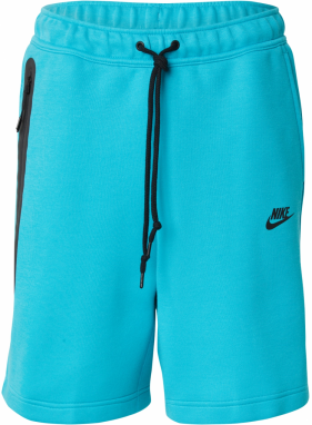 Nike Sportswear Nohavice 'TCH FLC'  tyrkysová / čierna