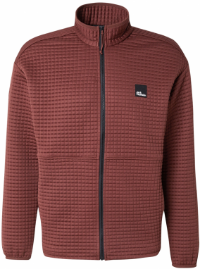 JACK WOLFSKIN Funkčná flisová bunda 'MOGARI'  hrdzavo červená