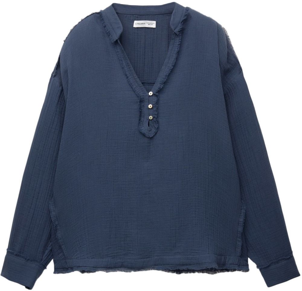 Pull&Bear Blúzka  námornícka modrá