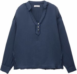 Pull&Bear Blúzka  námornícka modrá