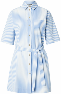 Max Mara Leisure Košeľové šaty 'SOSPIRO'  nebesky modrá / biela