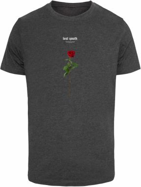 Mister Tee Tričko 'Lost Youth Rose'  antracitová / zelená / tmavočervená
