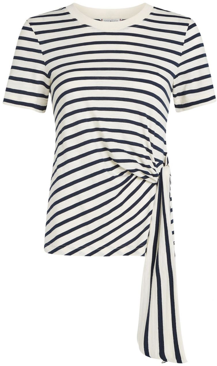 TOMMY HILFIGER Tričko  námornícka modrá / biela