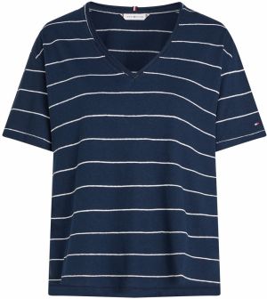 TOMMY HILFIGER Tričko  námornícka modrá / biela