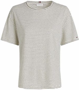 TOMMY HILFIGER Tričko 'MODERN'  čierna / biela