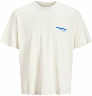 JACK & JONES Tričko 'JORFOLD'  modrá / limetová / svetloružová / šedobiela