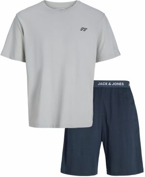 JACK & JONES Tepláková súprava 'JACOMAHA'  námornícka modrá / sivá / biela