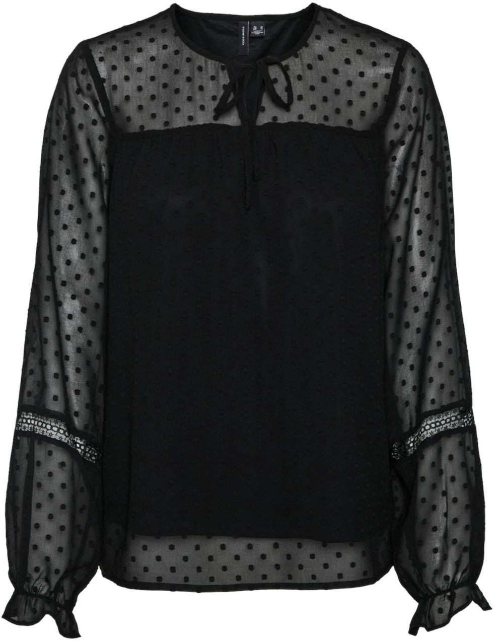 VERO MODA Blúzka 'Leah'  čierna