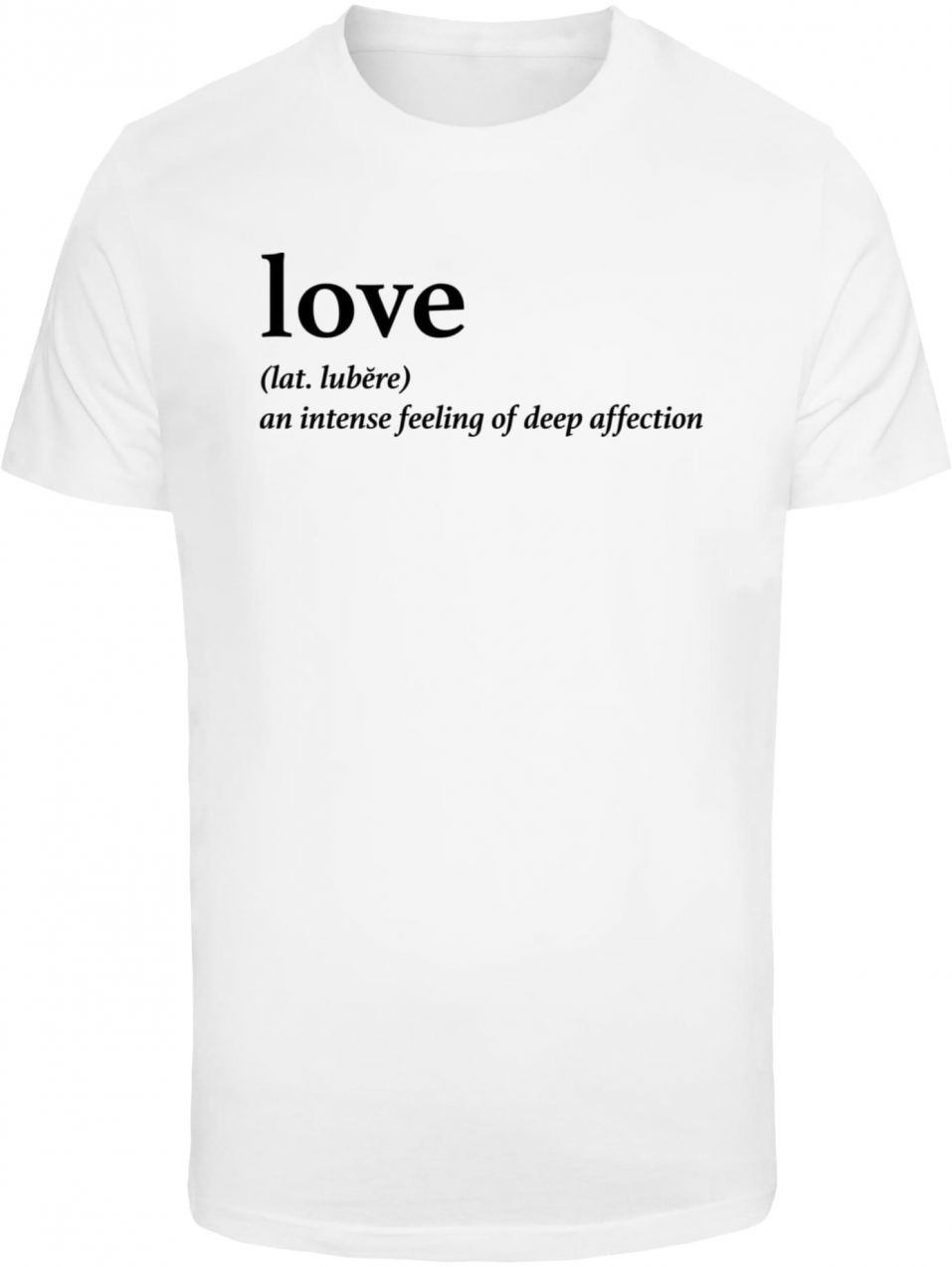 Mister Tee Tričko 'Love Definition'  čierna / biela