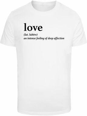 Mister Tee Tričko 'Love Definition'  čierna / biela