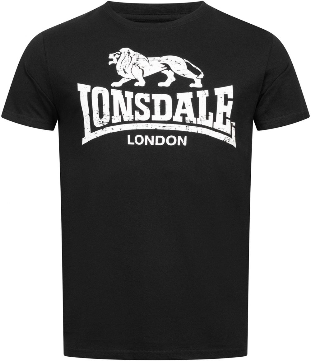 LONSDALE Tričko  čierna / biela