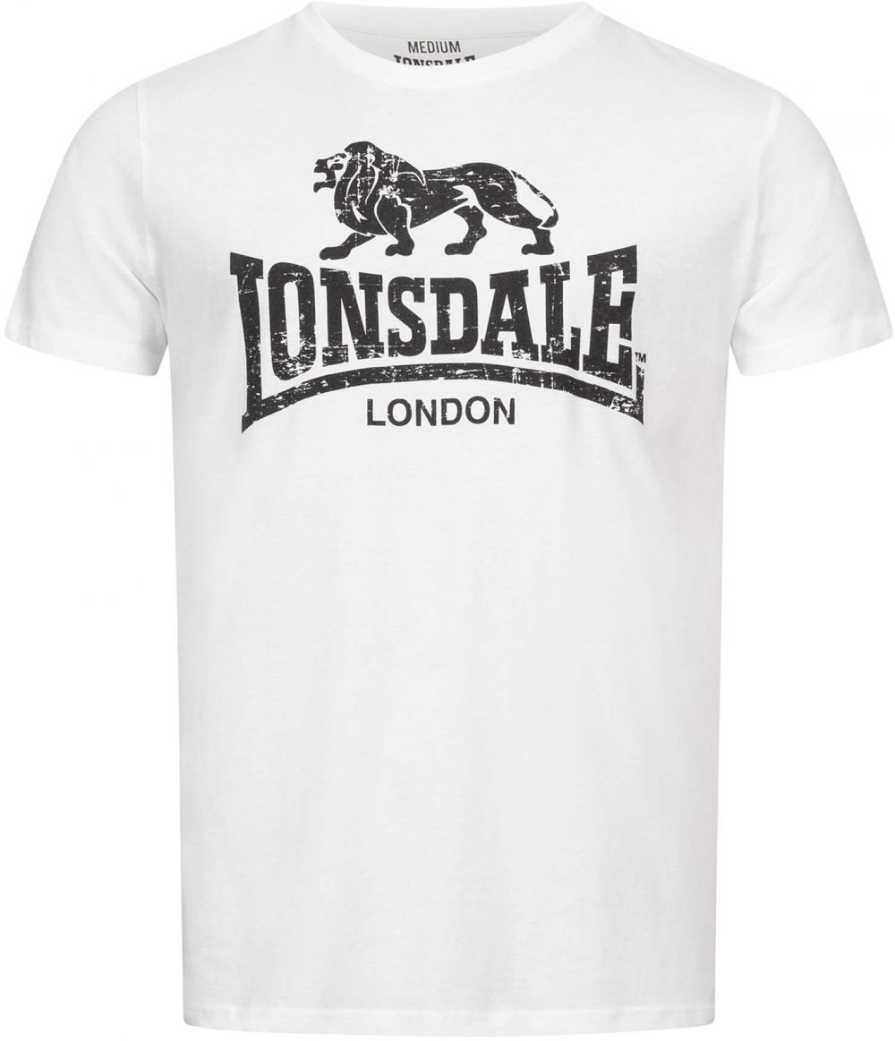 LONSDALE Tričko  čierna / biela