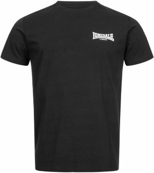 LONSDALE Tričko 'Elmdon'  čierna / biela