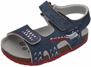 Chicco Otvorená obuv 'Fabio'  námornícka modrá / modrá denim / svetlosivá / červená