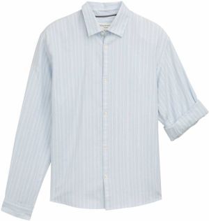 TOM TAILOR DENIM Košeľa  svetlomodrá / biela