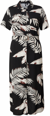 Vero Moda Curve Košeľové šaty 'VMCEasy'  béžová / hnedá / čierna / biela