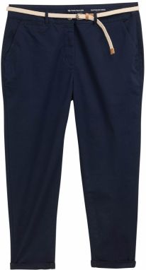 Tom Tailor Women + Chino nohavice  tmavomodrá
