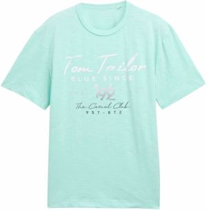 TOM TAILOR Tričko  antracitová / mätová / čierna / biela