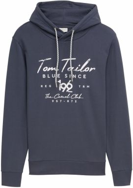 TOM TAILOR Mikina  grafitová / biela