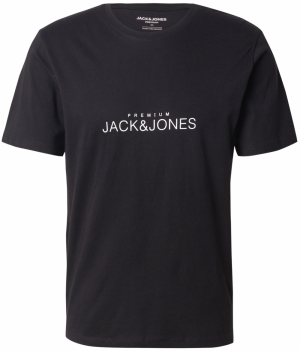 Jack & Jones Premium Tričko 'JPRBLAVANCE'  čierna / biela
