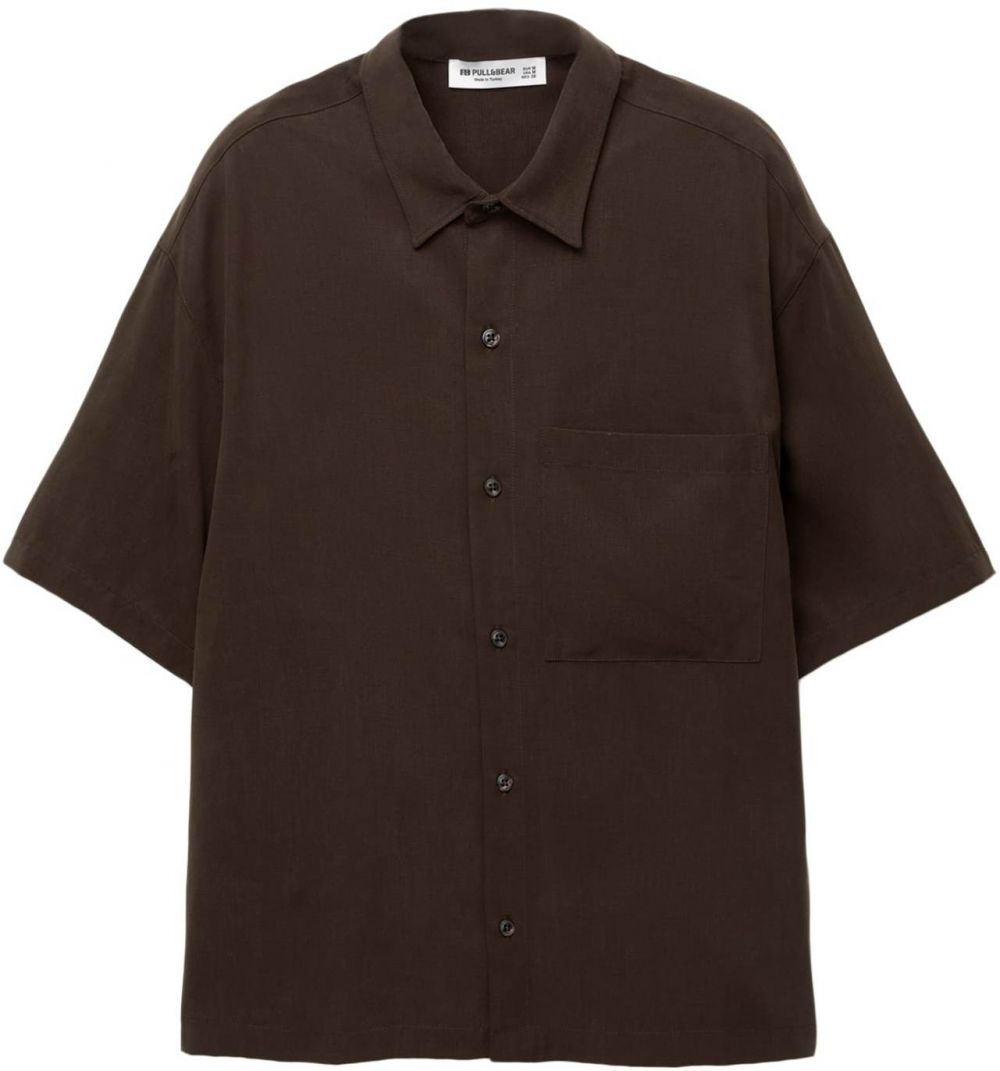 Pull&Bear Košeľa  čokoládová