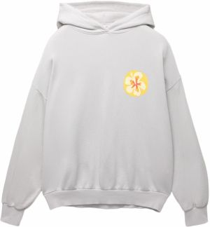 Pull&Bear Mikina  žltá / kamenná / oranžová / červená
