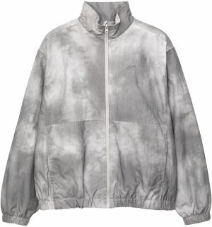 Pull&Bear Prechodná bunda  čierna / biela