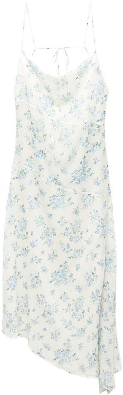 Pull&Bear Šaty  pastelovo modrá / svetlomodrá / zelená