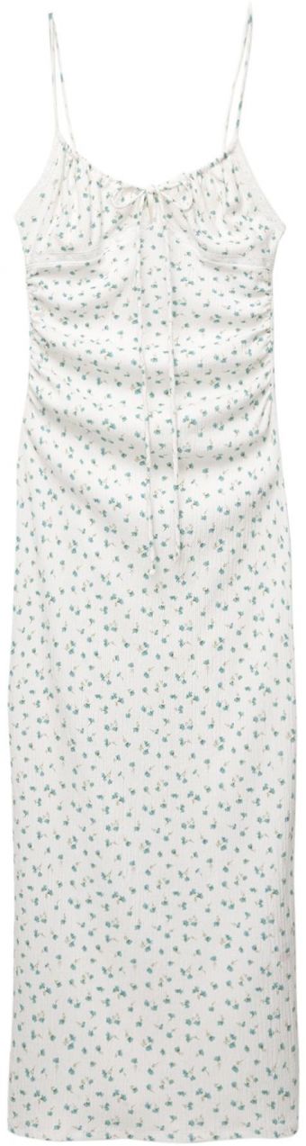 Pull&Bear Letné šaty  kráľovská modrá / kaki / biela