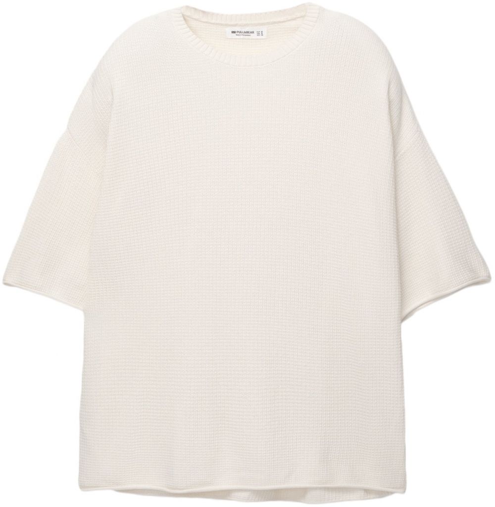 Pull&Bear Sveter  šedobiela