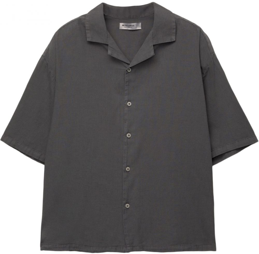 Pull&Bear Košeľa  tmavosivá
