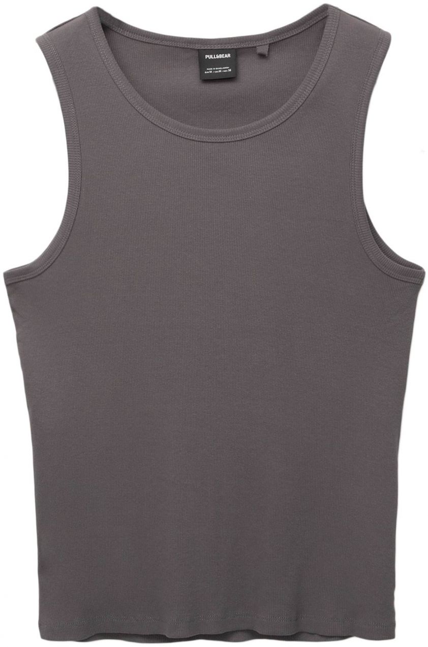 Pull&Bear Tričko  tmavosivá