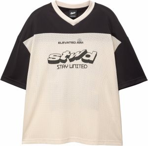Pull&Bear Tričko  čierna / biela
