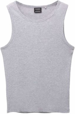 Pull&Bear Tričko  sivá melírovaná